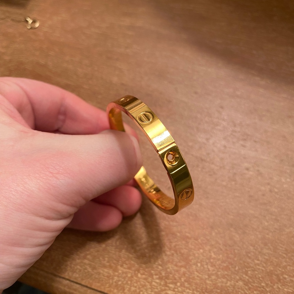 Cartier Gold Love Bracelet, Charles Revson Aldo Cipullo limited edition sz small